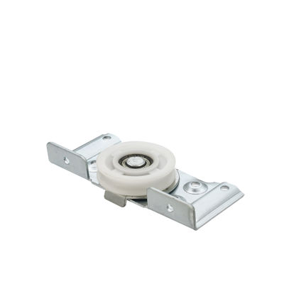 লোহা এবং নাইলন ভাঁজ দরজা স্লাইডিং ওয়ারড্রোব দরজা জন্য রোলার হুইল ফিটিং 8.5cm*11cm