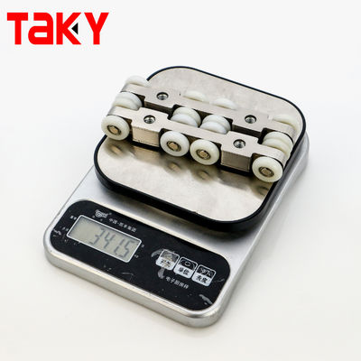 আধুনিক আসবাবপত্রের ওয়ারড্রোবের জন্য ডাবল সফট ক্লোজিং ৮ চাকার স্লাইডিং ডোর পুলি হার্ডওয়্যার