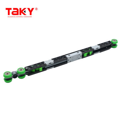 স্লাইডিং ওয়ারড্রোব হুইল হার্ডওয়্যার দীর্ঘ জীবন ডাবল নরম বন্ধ দরজা পলি ড্যাম্পার রোলার