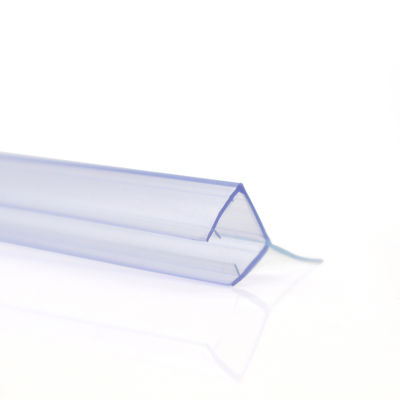 স্বচ্ছ পিভিসি ওয়াটারপ্রুফ সিল স্ট্রিপস স্লাইডিং বাথরুম গ্লাস দরজা জন্য 6-12mm প্রস্থ