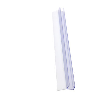 স্বচ্ছ পিভিসি ওয়াটারপ্রুফ সিল স্ট্রিপস স্লাইডিং বাথরুম গ্লাস দরজা জন্য 6-12mm প্রস্থ