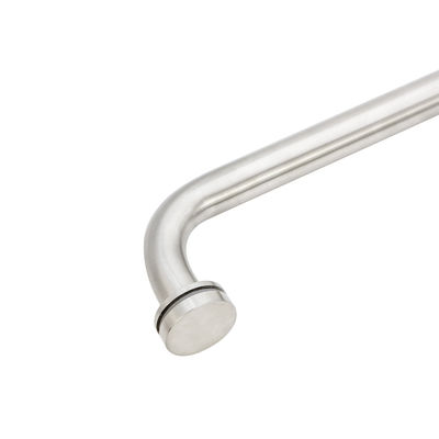 হোটেল সিলভার শাওয়ার ঘের রুম গ্লাস দরজা ব্যাক টু ব্যাক টয়লেট বার টান হ্যান্ডেল