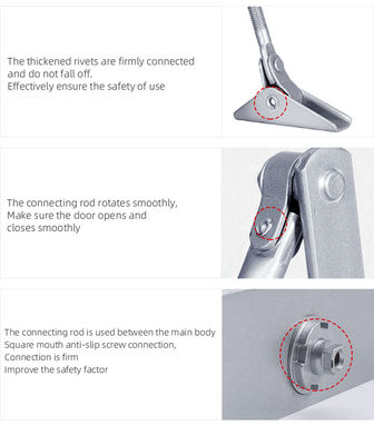 অ্যালুমিনিয়াম খাদ অটো স্লাইডিং দরজা তাপমাত্রা পরিসীমা জন্য বন্ধ -40 ডিগ্রী-80 ডিগ্রী