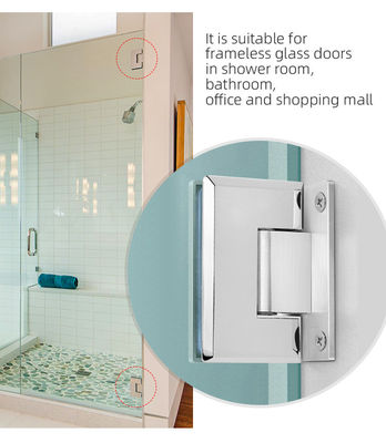 হোটেল বাথরুম এইচ টাইপ স্টেইনলেস স্টিল মিরর শাওয়ার গ্লাস ডোর কব্জা 12 মিমি বেভেল এজ