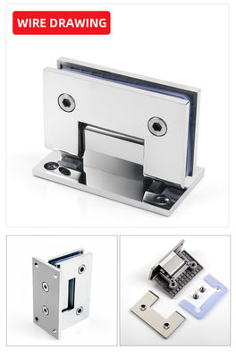 স্কয়ার বেভেল স্টেইনলেস স্টীল গ্লাস থেকে ওয়াল ঝরনা দরজা 800-1000MM দরজা প্রস্থ জন্য hinge