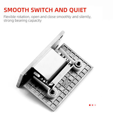 স্কয়ার বেভেল স্টেইনলেস স্টীল গ্লাস থেকে ওয়াল ঝরনা দরজা 800-1000MM দরজা প্রস্থ জন্য hinge