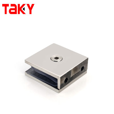 বর্গক্ষেত্র স্নান গ্লাস দরজা ক্ল্যাম্প বাথরুম দেয়াল থেকে গ্লাস মাউন্ট ক্ল্যাম্প