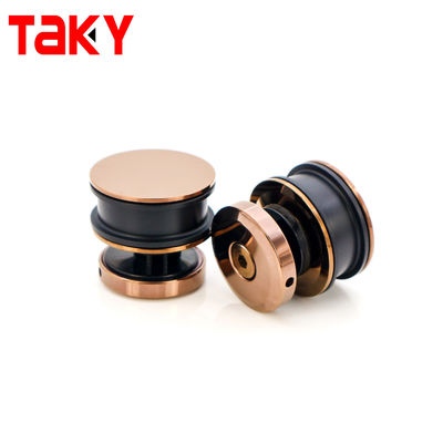 Rose Gold Stainless Steel 304 Sliding Door System Glass Door Hardware Kit