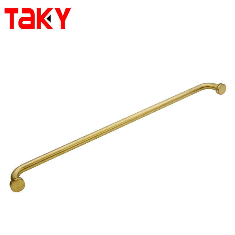 নতুন স্টাইল সোনার তোয়ালে বার একক পার্শ্বযুক্ত স্টেইনলেস স্টিল শাওয়ার গ্লাস ডোর হ্যান্ডেল