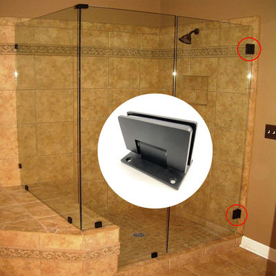 ভালো দাম 304 স্টেইনলেস স্টিল ম্যাট ব্ল্যাক 90 ডিগ্রি শাওয়ার ডোর কবজা বর্গাকার চেহারার স্টাইলের জন্য অনলাইন