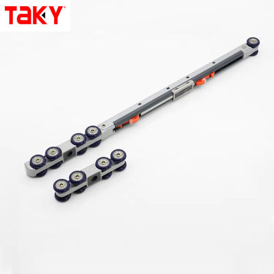 ভালো দাম আসবাব ডাবল সফট ক্লোজিং ৮ চাকা স্লাইডিং ডোর, আধুনিক ঐতিহ্যবাহী চাকা সহ অনলাইন