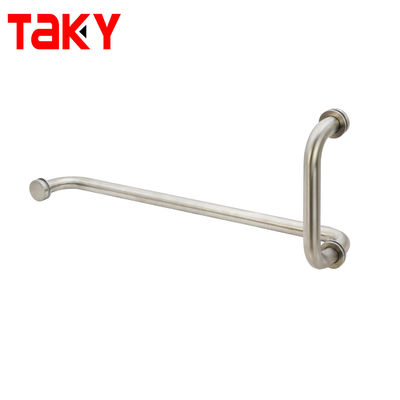 ভালো দাম হোটেল সিলভার শাওয়ার ঘের রুম গ্লাস দরজা ব্যাক টু ব্যাক টয়লেট বার টান হ্যান্ডেল অনলাইন