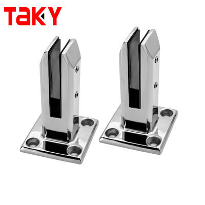 স্টেইনলেস স্টীল 8-12MM বোল্ট ডাউন স্পিগট গ্লাস রেলিং ক্ল্যাম্প বিসাগ্রা প্যারা ভিড্রিও