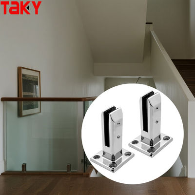 ভালো দাম সামঞ্জস্যযোগ্য 8-12MM স্কয়ার স্টেইনলেস স্টীল বোল্ট ডাউন স্পিগট গ্লাস রেলিং ক্ল্যাম্প অনলাইন