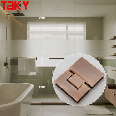 ভালো দাম 180 Degree Stainless Steel Rose Gold Shower Hinge Glass to Glass Hinge অনলাইন