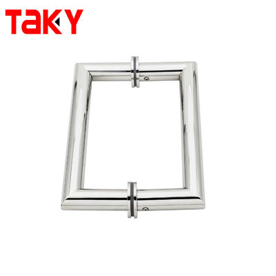 ভালো দাম এসএস 304 স্টেইনলেস স্টিল গ্লাস ডোর টান হ্যান্ডেল 203 * 203 * 19 * 1.0 মিমি আকার এবং আধুনিক নকশা সঙ্গে ঝরনা এবং বাথরুম জন্য অনলাইন