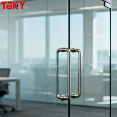 ভালো দাম আধুনিক ব্যাক টু ব্যাক তোয়ালে বার ফ্রেমলেস স্টেইনলেস স্টীল শাওয়ার গ্লাস ডোর পুল হ্যান্ডেল অনলাইন