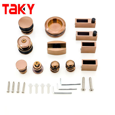 ভালো দাম Rose Gold Stainless Steel 304 Sliding Door System Glass Door Hardware Kit অনলাইন