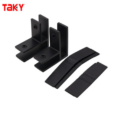 ভালো দাম স্টেইনলেস স্টীল 316 এফ আকৃতির গ্লাস দরজা সংযোগকারী আধুনিক ফ্রেমহীন নকশা সহ 8-12 মিমি গ্লাসের জন্য অনলাইন