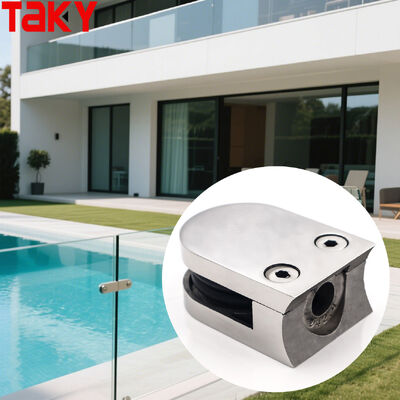 ভালো দাম ফ্রেমবিহীন ডিজাইনের সাথে ৮-১২মিমি টেম্পারড গ্লাসের জন্য স্টেইনলেস স্টীল 316 গ্লাস ক্ল্যাম্প অনলাইন