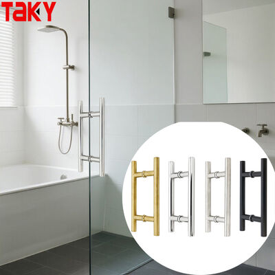 ভালো দাম আধুনিক এইচ টাইপ স্টেইনলেস স্টীল 304 ডাবল সাইড গ্লাস ডোর টান হ্যান্ডেল 203*203*19*1.0mm অনলাইন