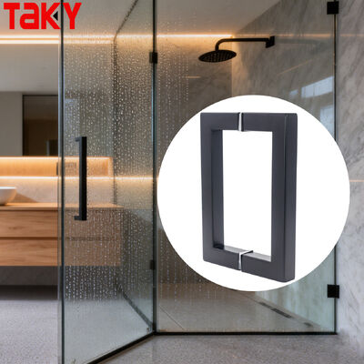 ভালো দাম SS304 স্টেইনলেস স্টিল শাওয়ার গ্লাস ডোর হ্যান্ডেল, আকার 203*203*19*1.0 মিমি এবং পালিশ/ব্রাশড নিকেল/কালো ফিনিশ অনলাইন