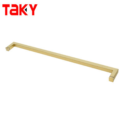 L Shape Golde Square Glass Door Handle Large Shower Door Towel bar Pull Handle

