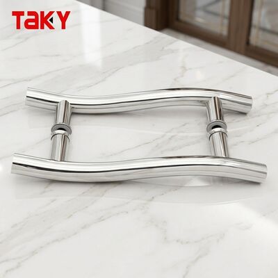 Easy Installation Modern Office Stainless Steel Bathroom Glass Door Pull Handle